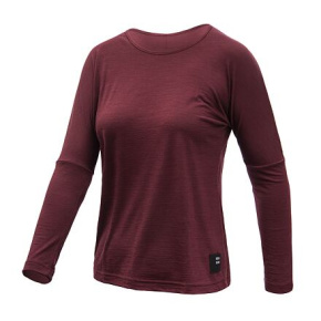 SENSOR MERINO AIR traveller women's long sleeve shirtsleeve port red size