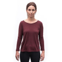 SENSOR MERINO AIR traveller women's long sleeve shirtsleeve port red size