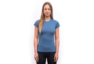 SENSOR MERINO AIR women's T-shirt kr.sleeve riviera blue Size: