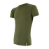 SENSOR MERINO ACTIVE men's shirt kr.sleeve safari green Size: