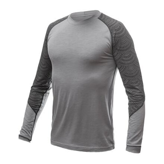 SENSOR MERINO IMPRESS men's shirt long.sleeve grey/maori Size: