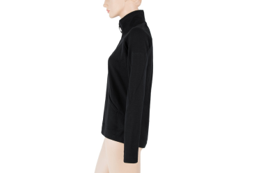 SENSOR MERINO UPPER women's sweatshirt full zip black Size: