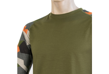 SENSOR MERINO IMPRESS men's shirt long.safari/camo sleeve Size: