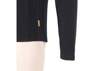 SENSOR MERINO UPPER men's sweatshirt short zip black Size: