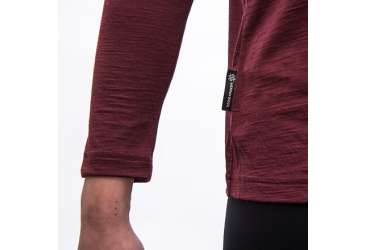 SENSOR MERINO AIR traveller women's long sleeve shirtsleeve port red size