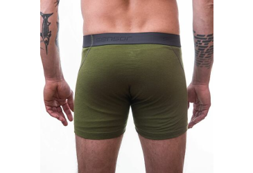 SENSOR MERINO ACTIVE men's shorts safari green Size: