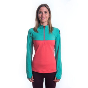 SENSOR COOLMAX THERMO women's zip hoodie coral/sea green Size: