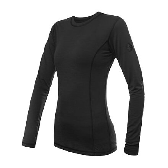 SENSOR MERINO AIR women's T-shirt long.sleeve black Size: