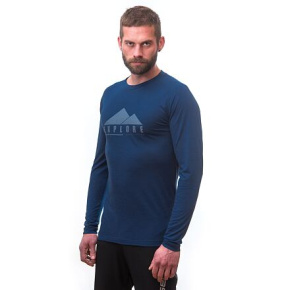 SENSOR MERINO AIR PT EXPLORE men's shirt long.sleeve dark.blue Size: SENSOR MERINO AIR PT EXPLORE men's shirt long.sleeve dark.blue Size: