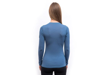 SENSOR MERINO AIR women's T-shirt long.sleeve riviera blue Size: