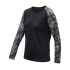SENSOR MERINO BLEND IMPRESS women's long-sleeve shirtsleeve black/zebra size