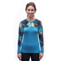 SENSOR MERINO IMPRESS women's long-sleeve shirtsleeve blue/universe size
