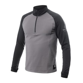 SENSOR COOLMAX THERMO men's zip steel gray/black Size: XXL