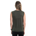 SENSOR MERINO AIR FOX women's sleeveless shirt olive green Size: