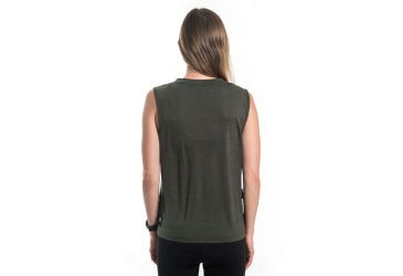 SENSOR MERINO AIR FOX women's sleeveless shirt olive green Size: