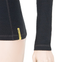 SENSOR MERINO DF women's shirt long.sleeve zipper black Size: