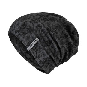 SENSOR CAPS MERINO IMPRESS grey/skulls Size: