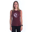 SENSOR MERINO AIR FOX women's sleeveless t-shirt port red Size: