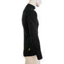 SENSOR MERINO ACTIVE men's shirt long.sleeve stand-up zipper black Size: