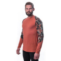 SENSOR MERINO IMPRESS men's shirt long.sleeve terracotta/rush Size: