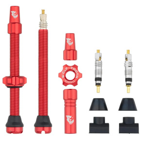 WOLF TOOTH ventilky Tubeless Valve Stem Kit 60mm červená