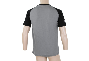 SENSOR MERINO ACTIVE PT ADVENTURE men's T-shirt kr.sleeve grey/black Size: