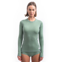 SENSOR MERINO DF women's long-sleeve shirtsleeve basil green size