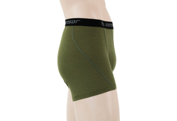 SENSOR MERINO ACTIVE men's shorts safari green Size:
