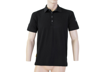 SENSOR MERINO ACTIVE POLO men's shirt kr.sleeve black Size: