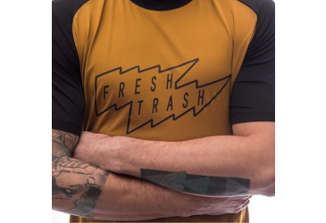 FT MEN'S HORIZON SHORT SLEEVE TEE GOLDEN/BLACK Size: