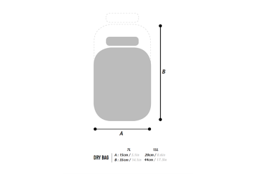 WOHO X-TOURING DRY BAG Honeycomb Iron Grey 15L