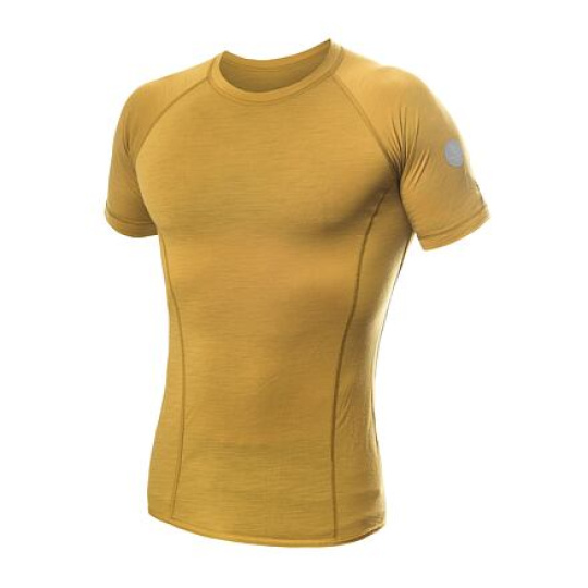 SENSOR MERINO AIR men's T-shirt kr.sleeve mustard Size: M
