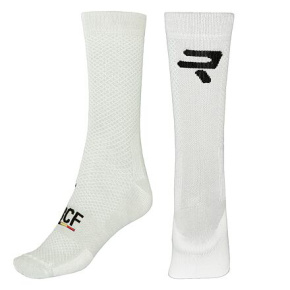 RIDLEY QSkin Socks White Logo - S/M