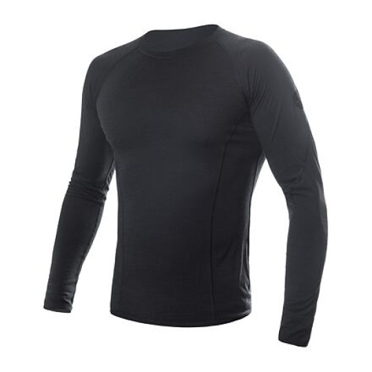 SENSOR MERINO AIR men's shirt long.sleeve black Size: