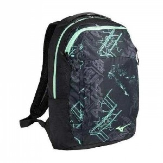 MIZUNO Backpack WASO 20L(U) / Black/Mint /
