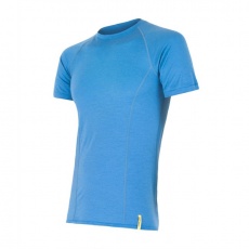 SENSOR MERINO ACTIVE men's shirt kr.sleeve blue Size: