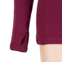 SENSOR MERINO DF women's shirt long.lilla hooded sleeve Size: