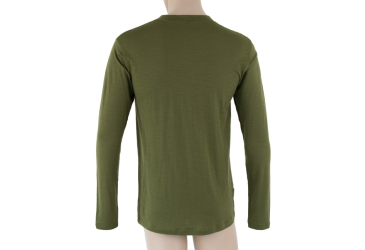 SENSOR MERINO ACTIVE PT TRACK men's shirt long.sleeve safari green Size: