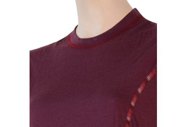 SENSOR MERINO AIR women's T-shirt kr.sleeve port red Size: