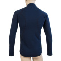 SENSOR MERINO DF men's shirt long.sleeve zipper deep blue Size: