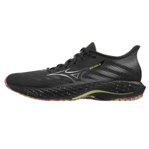 MIZUNO WAVE RIDER 28 / Black/Silver/Sunny Lime / 40.5/7.