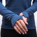 SENSOR MERINO BOLD women's long-sleeve shirtcool blue sleeve size
