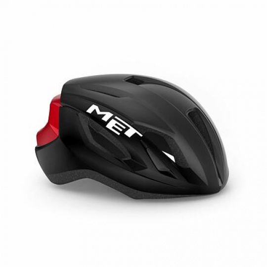 MET helmet STRALE black/red metallic -59/62