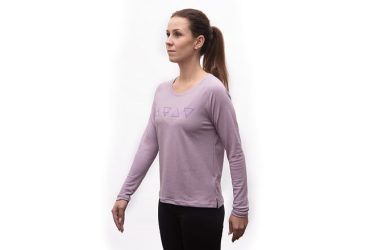 SENSOR MERINO BLEND ELEMENTS women's long-sleeve shirt.sleeve mystic violet size
