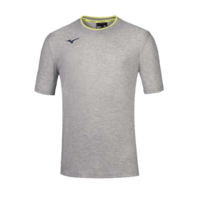 MIZUNO Jr Mizuno Tee / Heather Grey/Yellow Fluo