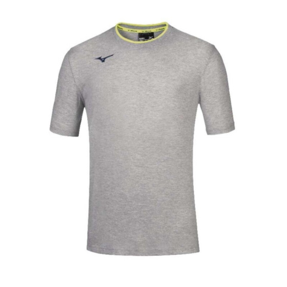 MIZUNO Jr Mizuno Tee / Heather Grey/Yellow Fluo