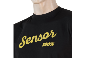 SENSOR COOLMAX FRESH PT LOGO men's shirt kr.sleeve black Size: