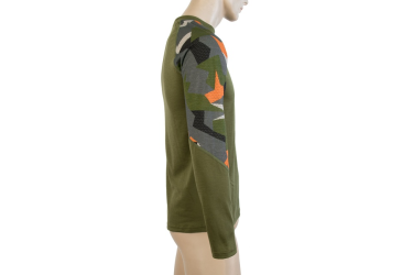 SENSOR MERINO IMPRESS men's shirt long.safari/camo sleeve Size: