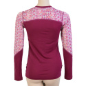 SENSOR MERINO IMPRESS women's shirt long.lilla/pattern sleeve Size: