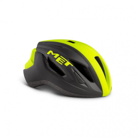 MET helmet STRALE black/reflex yellow -59/62